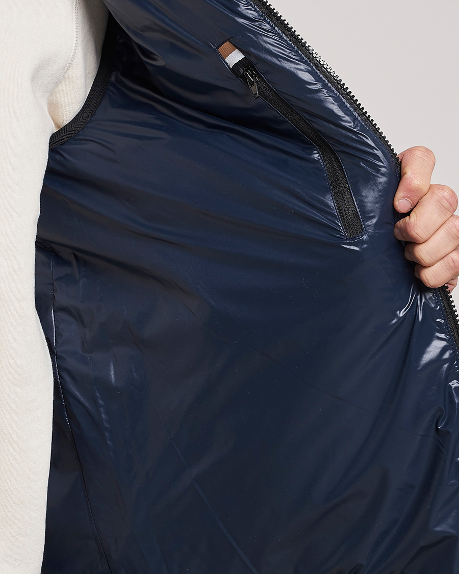 Men | Gilets | BOSS BLACK | Coviltra Down Hooded Vest Dark Blue