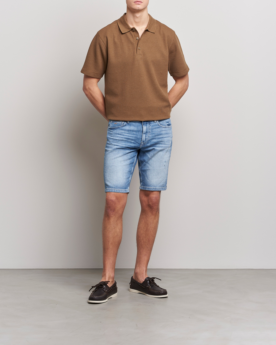 Men | Polo Shirts | BOSS ORANGE | Petempesto Knitted Polo Open Beige