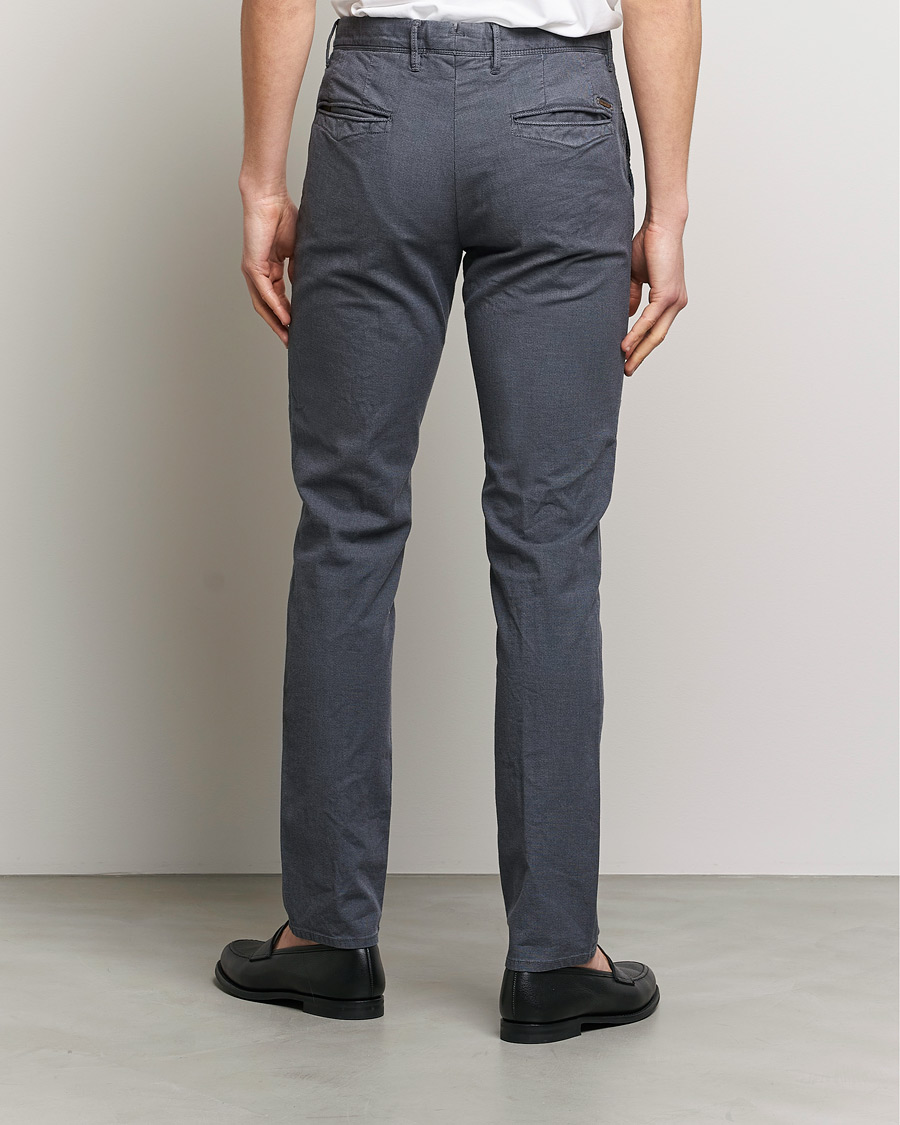 Men | Trousers | Incotex | Slim Fit Overdyed Pattern Slacks Grey