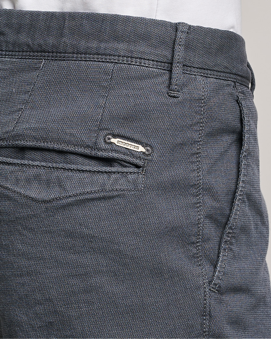 Men | Trousers | Incotex | Slim Fit Overdyed Pattern Slacks Grey