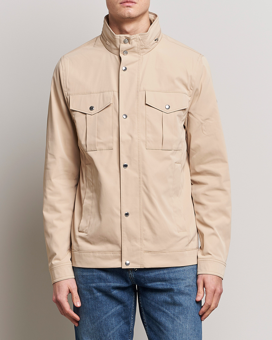 Men | Coats & Jackets | J.Lindeberg | Bailey Field Jacket Safari Beige