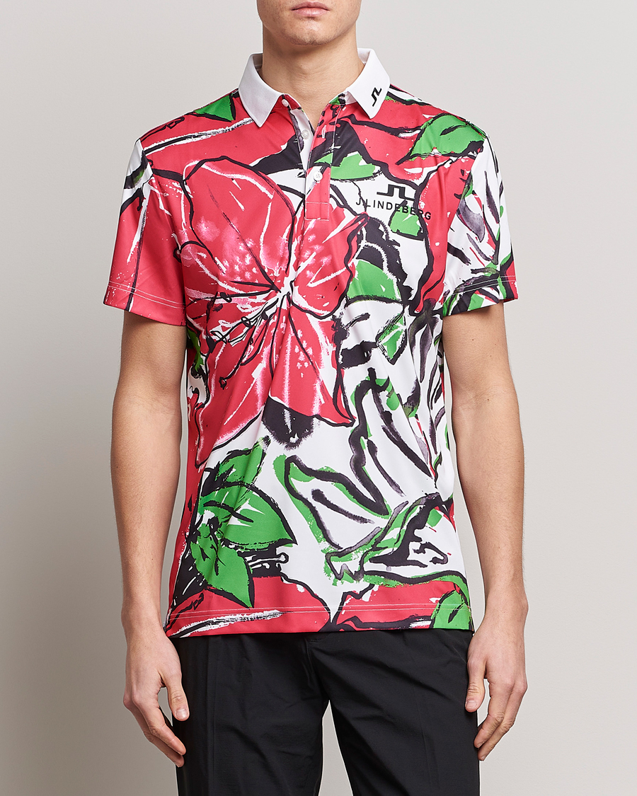 Men | Polo Shirts | J.Lindeberg | KV Masters TX Jersey Polo Azalea