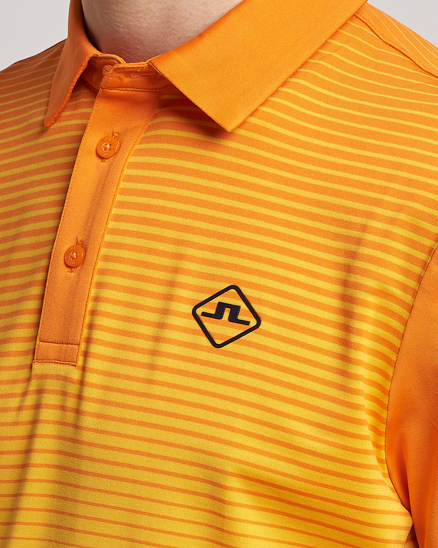 Men | Polo Shirts | J.Lindeberg | Lowell Faded Slim Fit Polo Russet Orange