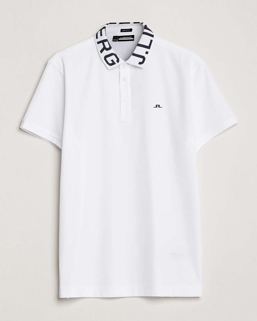 Men | Polo Shirts | J.Lindeberg | Gus Regular Polo White