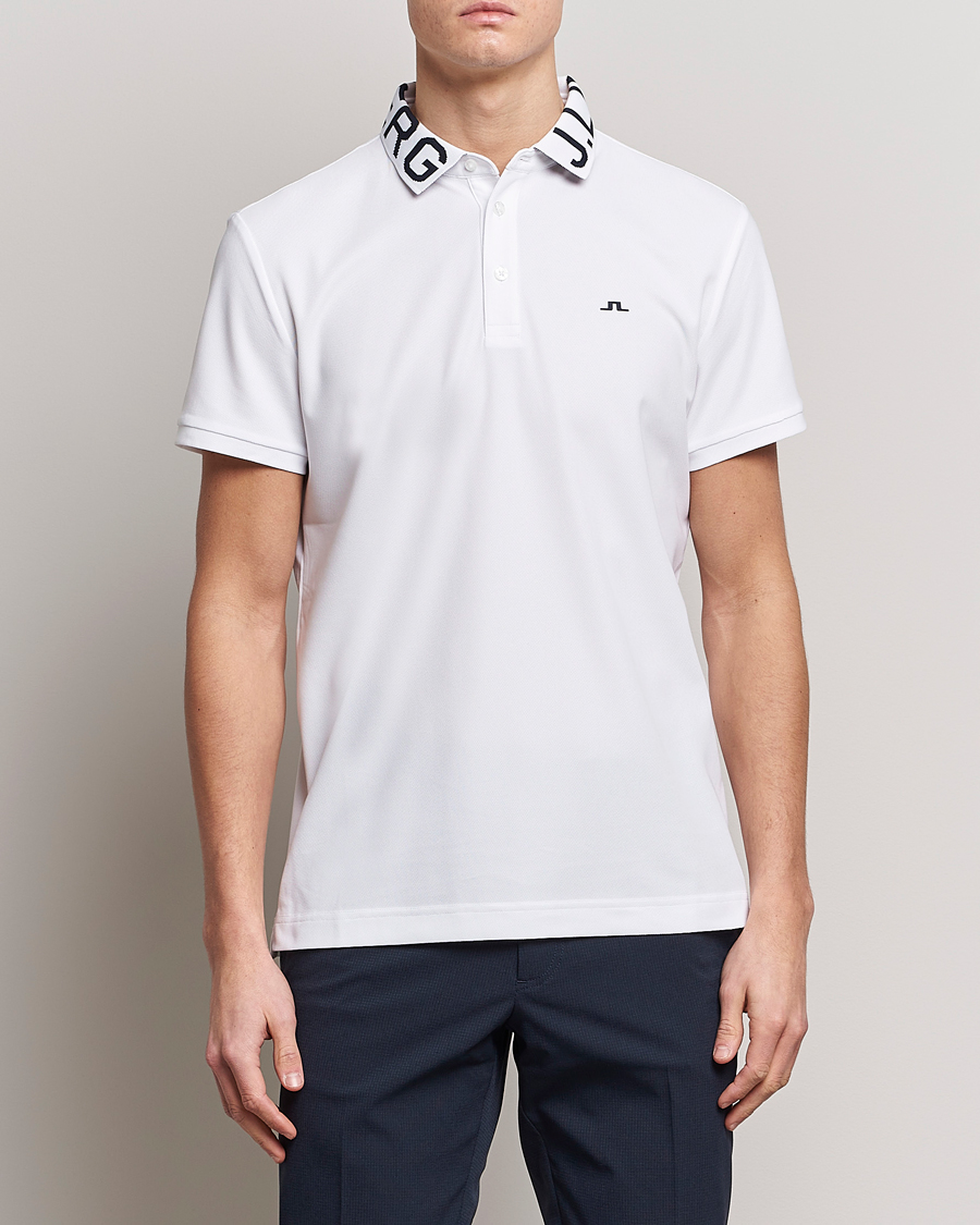 Men | Polo Shirts | J.Lindeberg | Gus Regular Polo White