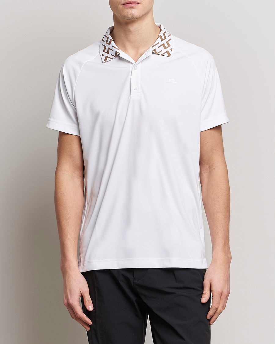 Men | Polo Shirts | J.Lindeberg | Rui TX Jersey Polo White