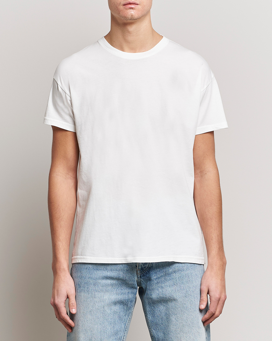 Men | T-Shirts | Jeanerica | Marcel Crew Neck T-Shirt White