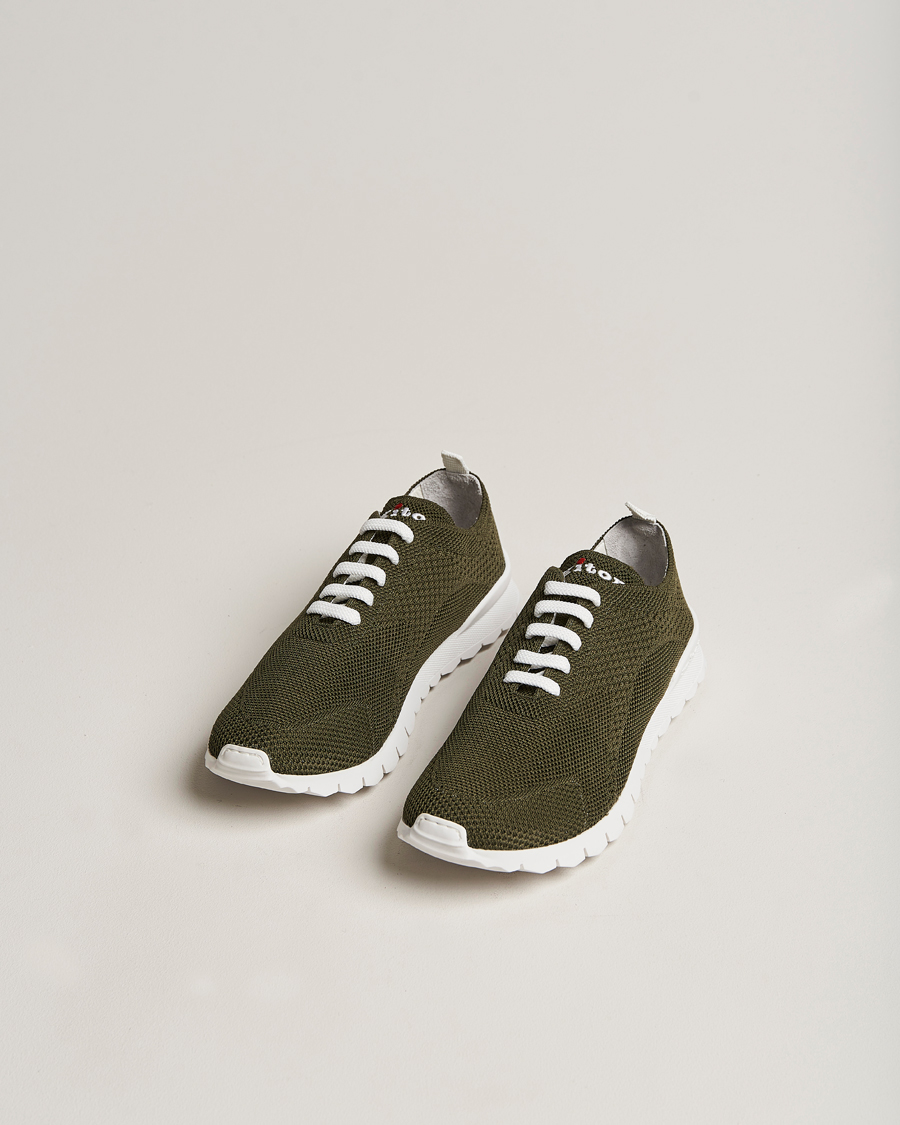 Men | Kiton Mesh Running Sneakers Dark Olive | Kiton | Mesh Running Sneakers Dark Olive