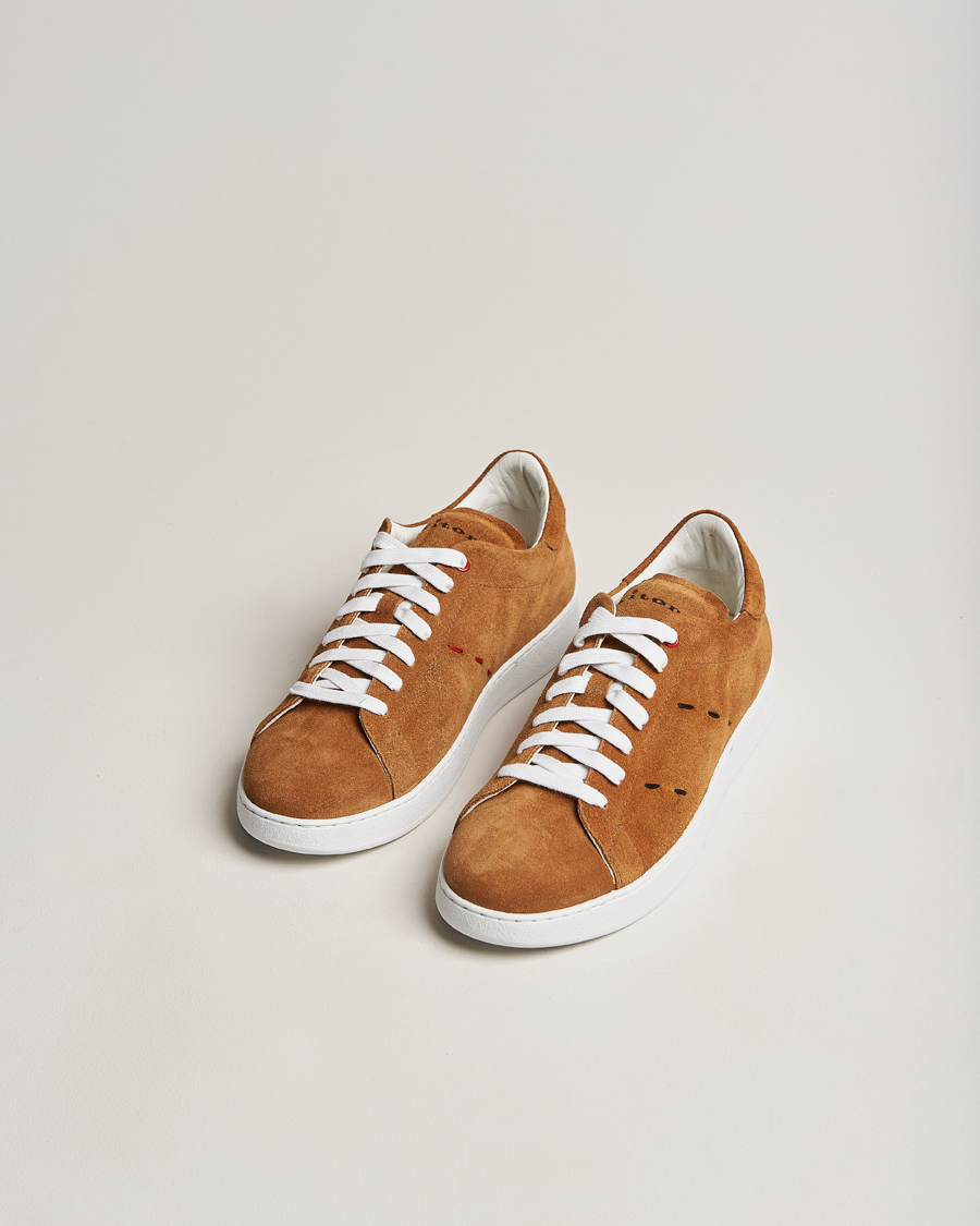Men | Kiton Plain Sneakers Brown Suede | Kiton | Plain Sneakers Brown Suede