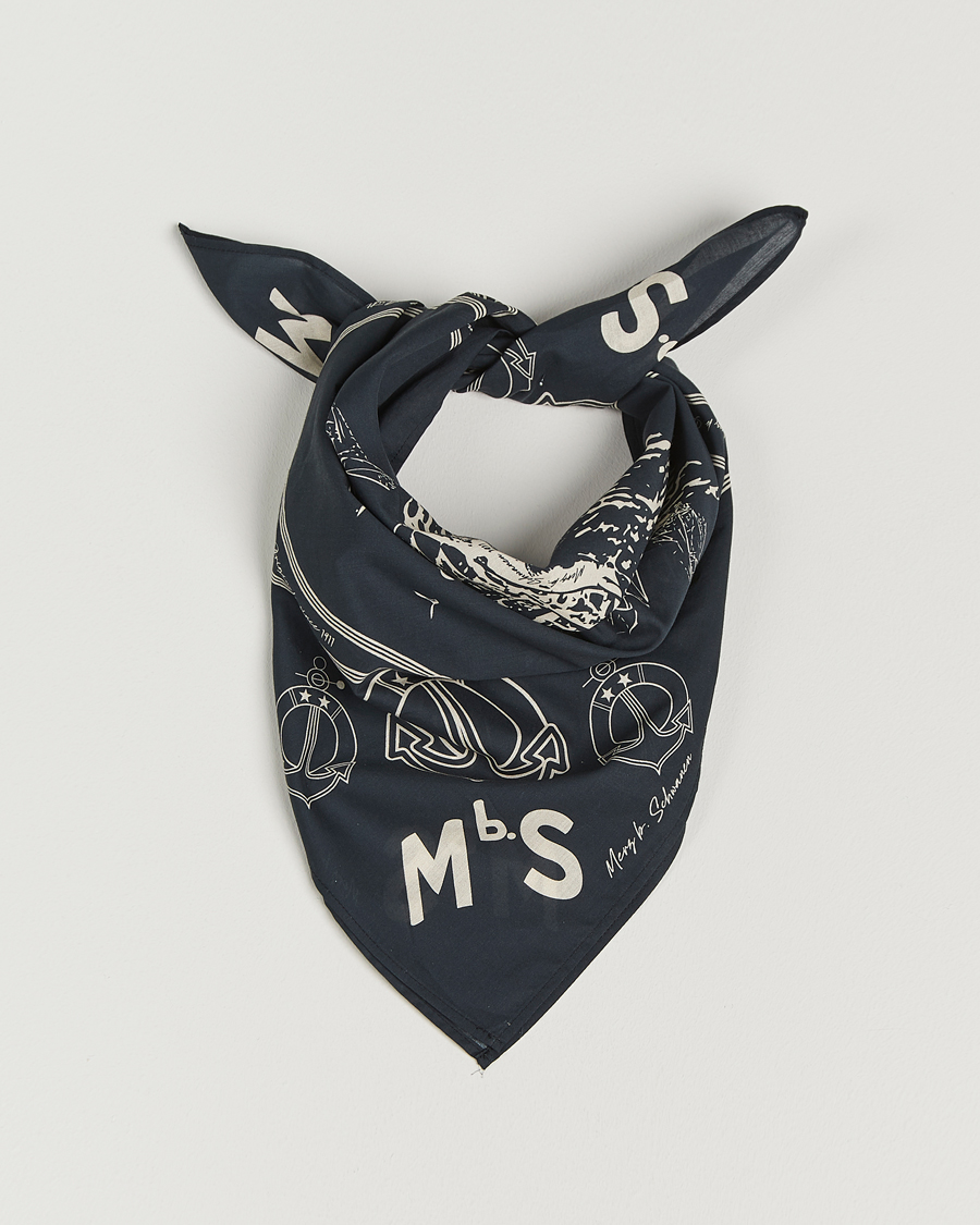 Men | Dress Scarves | Merz b. Schwanen | Merz b. SchwanenCotton BandanaCharcoal