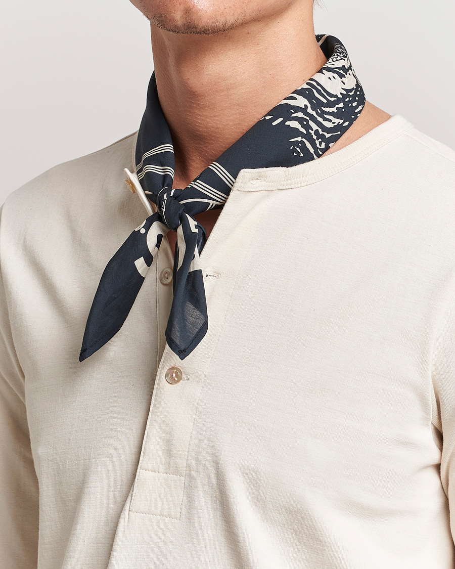 Men | Dress Scarves | Merz b. Schwanen | Merz b. SchwanenCotton BandanaCharcoal