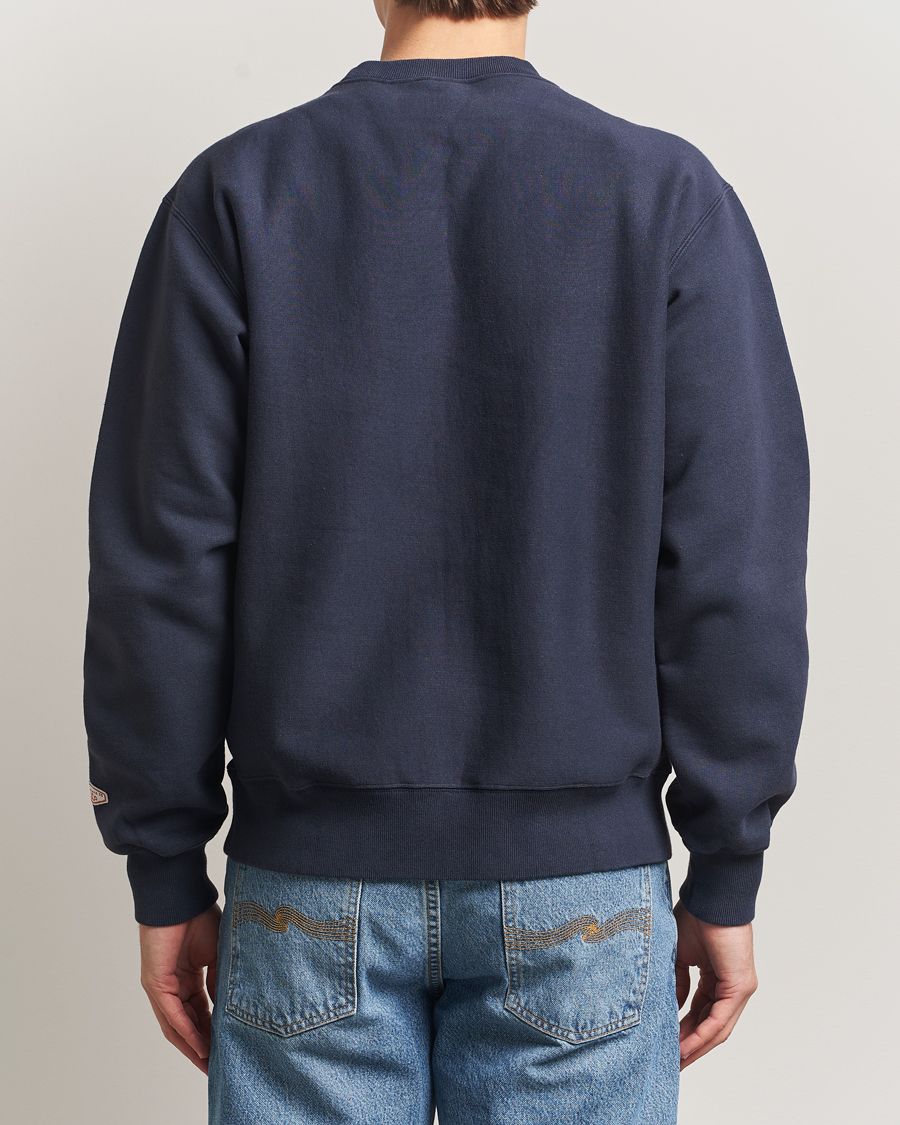 Men | Sweaters & Knitwear | Nudie Jeans | Hasse Crew Neck Sweatshirt Navy