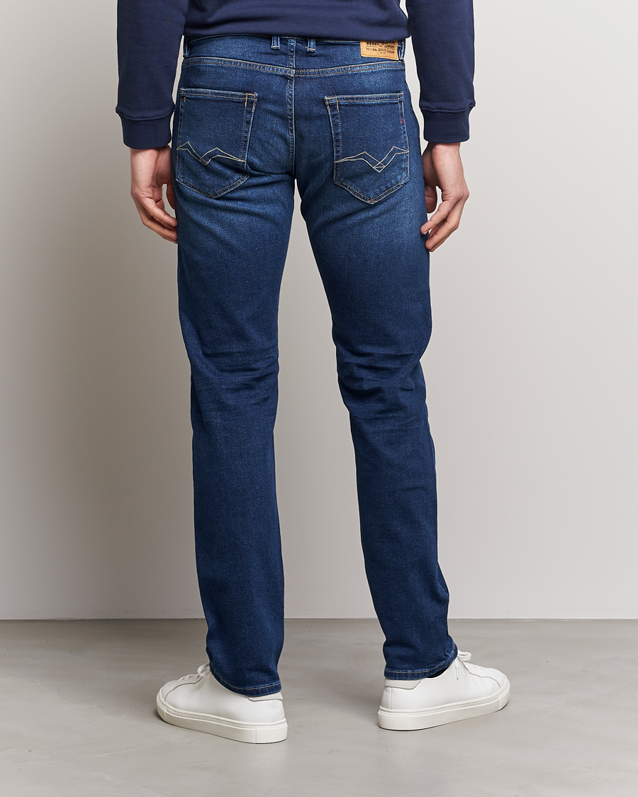 Men | Jeans | Replay | Grover Straight Fit Stretch Jeans Dark Blue
