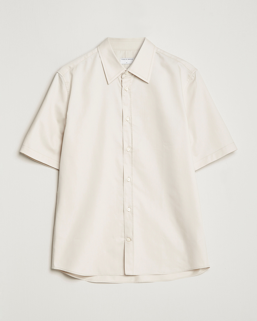 Men | Shirts | Tiger of Sweden | Enree Lyocell Shirt Light Ivory