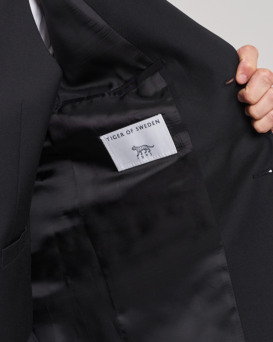 Men | Blazers | Tiger of Sweden | Jerretts Wool Travel Suit Blazer Black