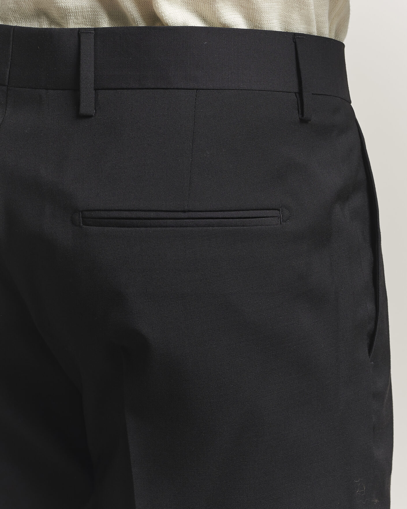Men | Trousers | Tiger of Sweden | Tenuta Wool Travel Suit Trousers Black