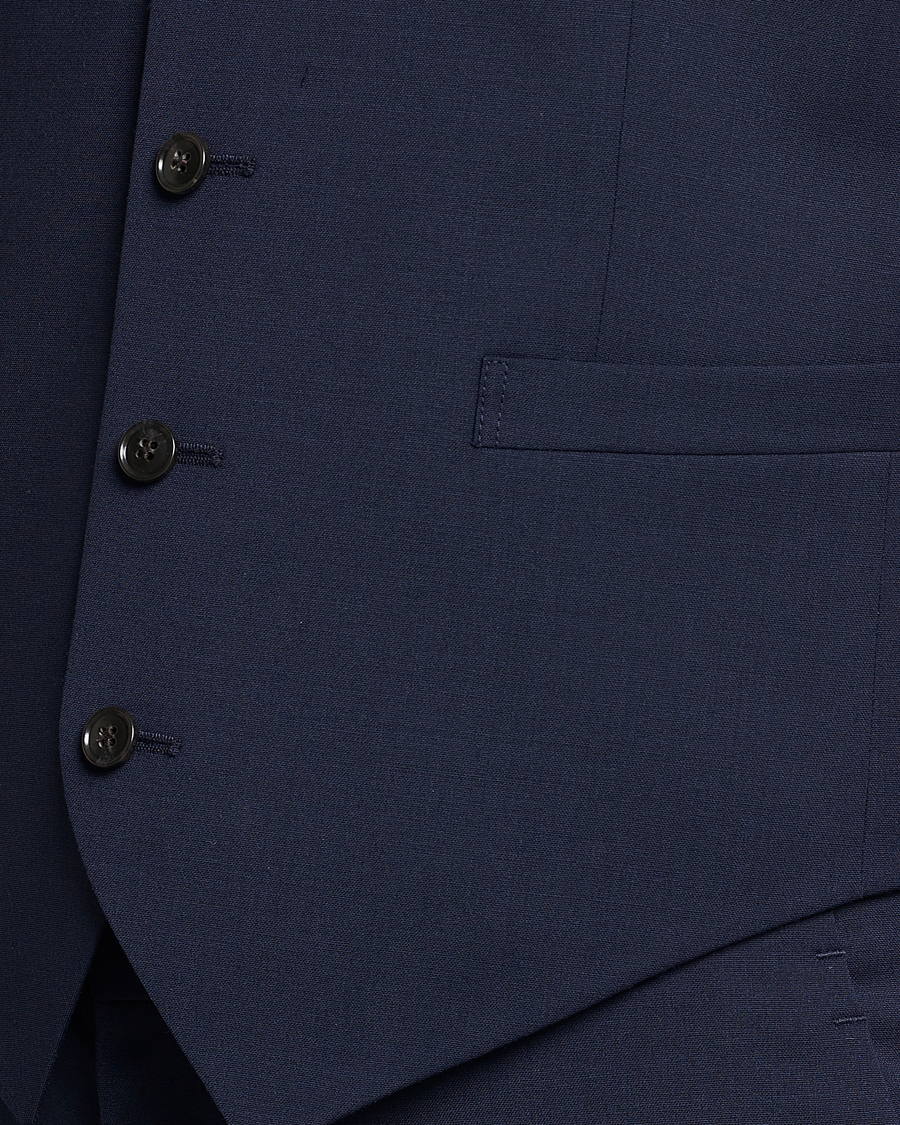 Men | Blazers | Tiger of Sweden | Wayde Wool Travel Waistcoat Royal Blue