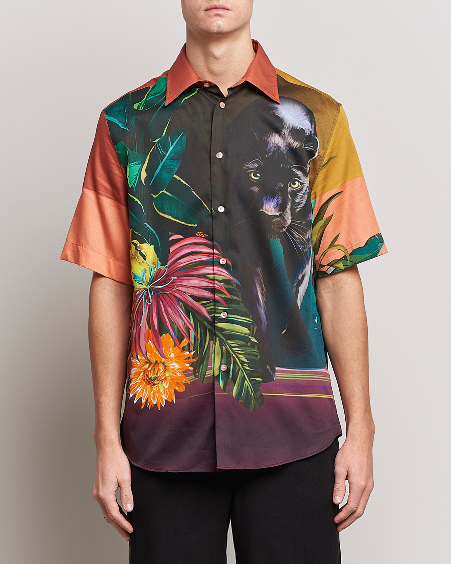 Men | Shirts | Etro | Printed Camp Collar Shirt Multicolor