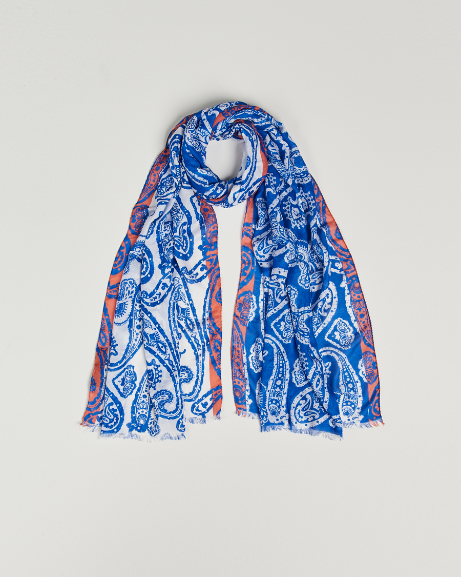 Men | Etro Shaal Nur Cashmere Blend Scarf Blue | Etro | Shaal Nur Cashmere Blend Scarf Blue