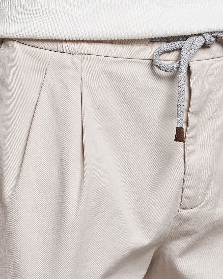 Men | Shorts | Brunello Cucinelli | Drawstring Shorts Light Beige