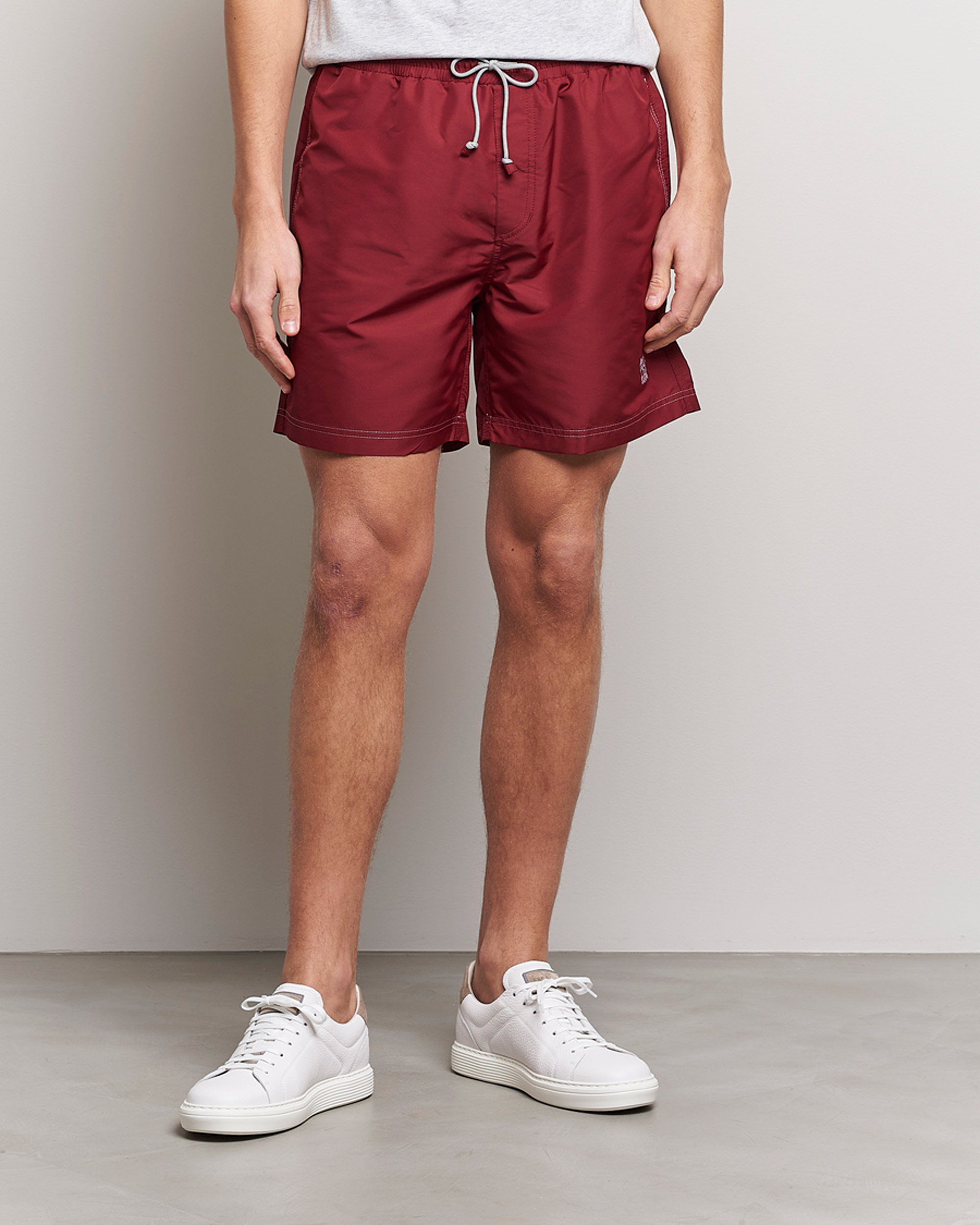 Men | Swimwear | Brunello Cucinelli | Nylon Swim Trunks Burgundy