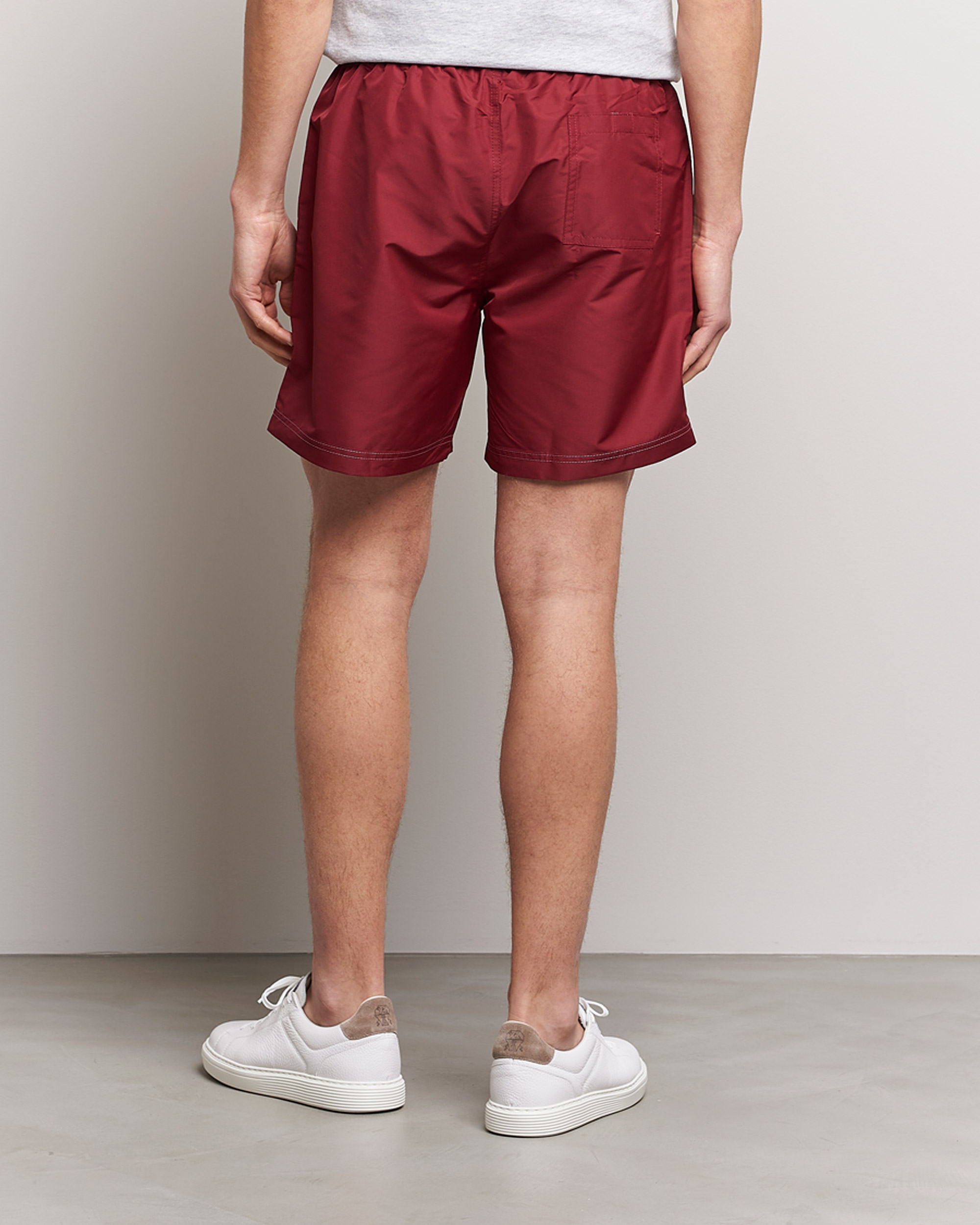 Men | Swimwear | Brunello Cucinelli | Nylon Swim Trunks Burgundy
