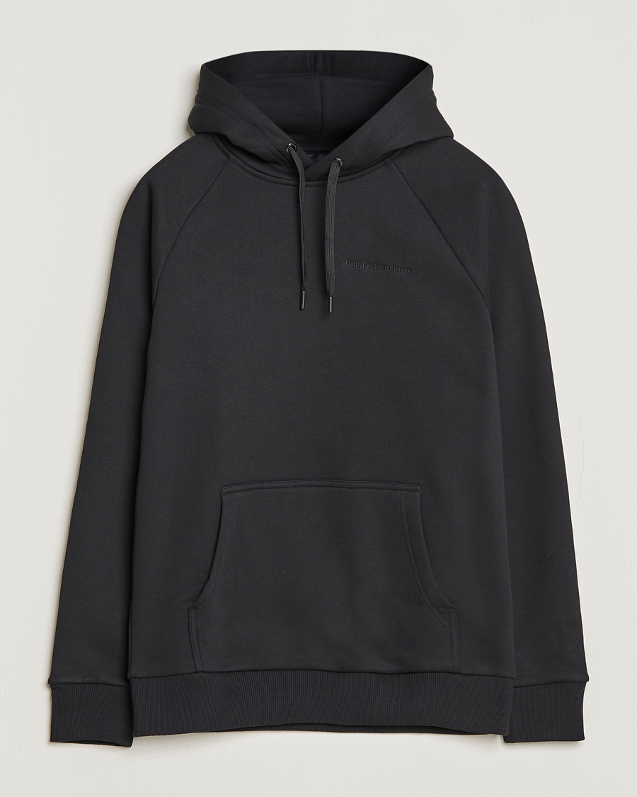 Men | Sweaters & Knitwear | Peak Performance | Original Logo Hoodie Black