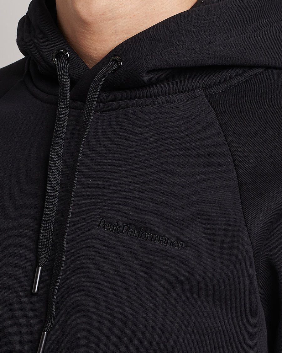 Men | Sweaters & Knitwear | Peak Performance | Original Logo Hoodie Black