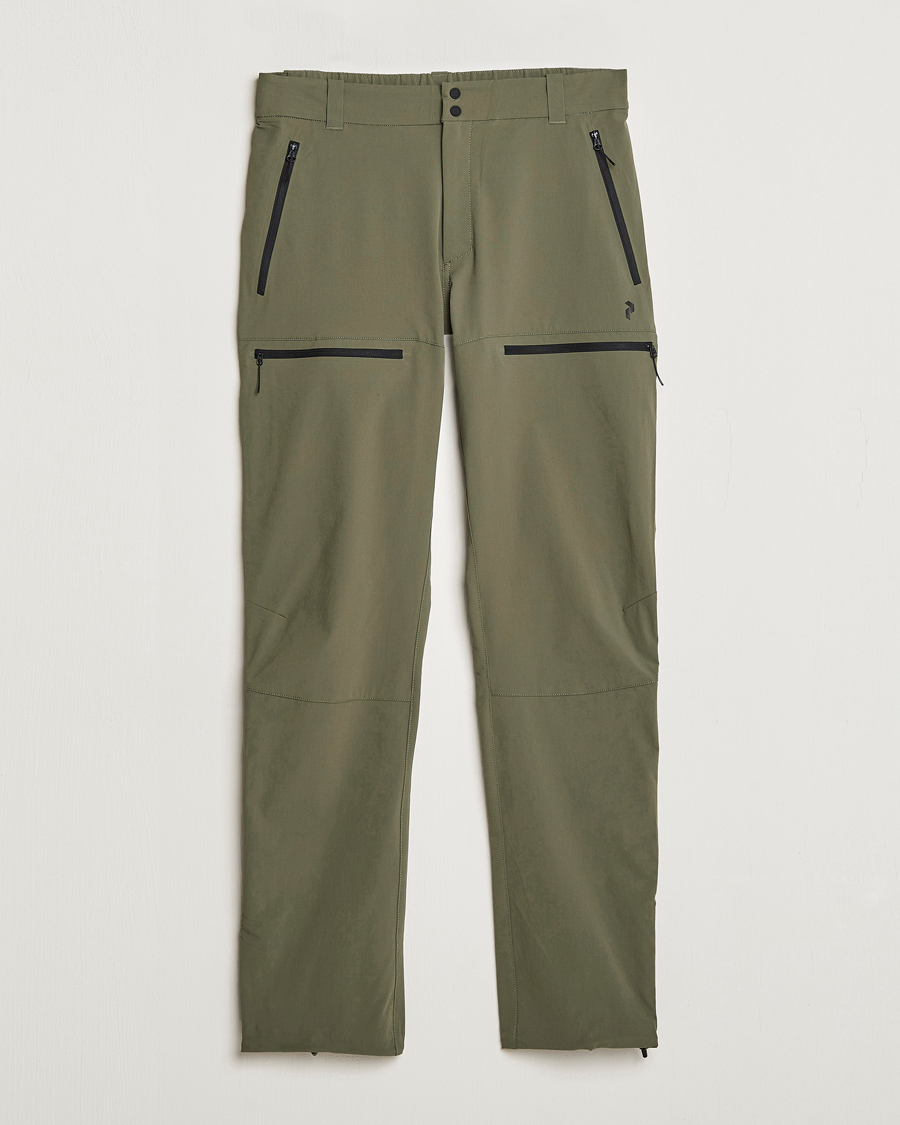 Men | Trousers | Peak Performance | Stretch Trek Pants Pine Needle