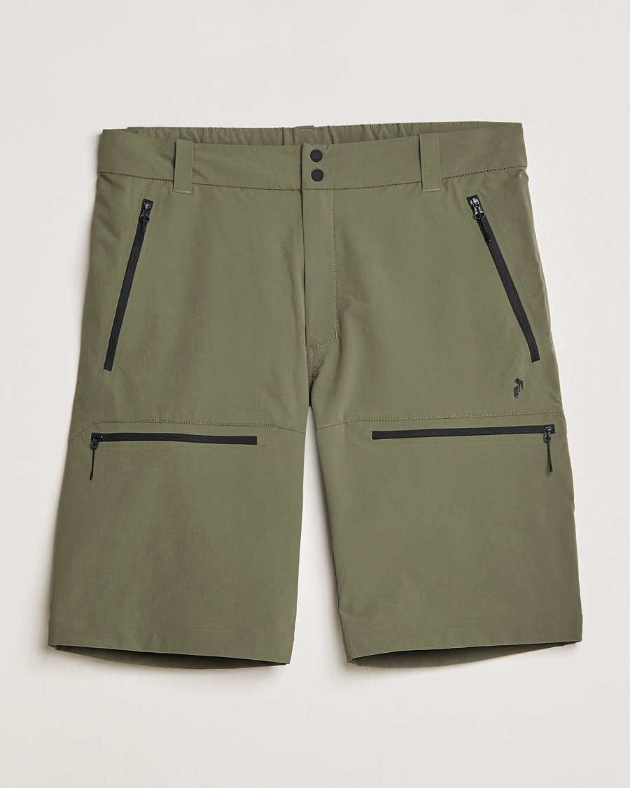 Men | Shorts | Peak Performance | Stretch Drawstring Tech Shorts Pine Needle