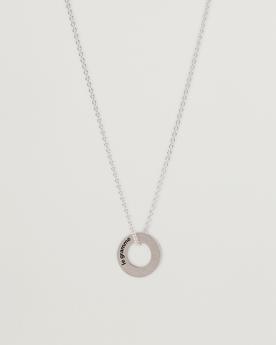 Men | Jewellery | LE GRAMME | Circle Necklace Le 1.1 Sterling Silver