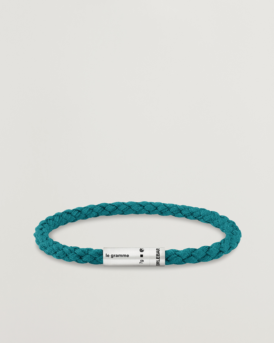 Men | Jewellery | LE GRAMME | x Orlebar Brown Nato Bracelet Navy/Teal