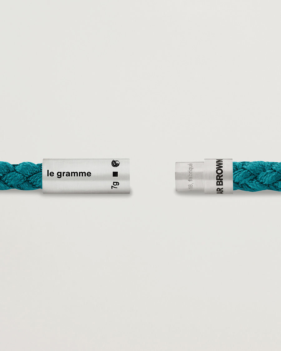 Men | LE GRAMME x Orlebar Brown Nato Bracelet Navy/Teal | LE GRAMME | x Orlebar Brown Nato Bracelet Navy/Teal