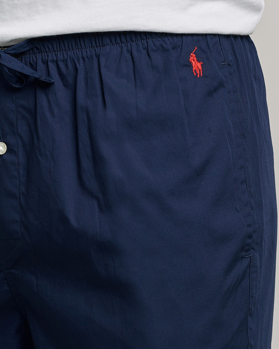 Men | Pyjamas & Robes | Polo Ralph Lauren | Cotton Short Pyjama Set Solid Navy
