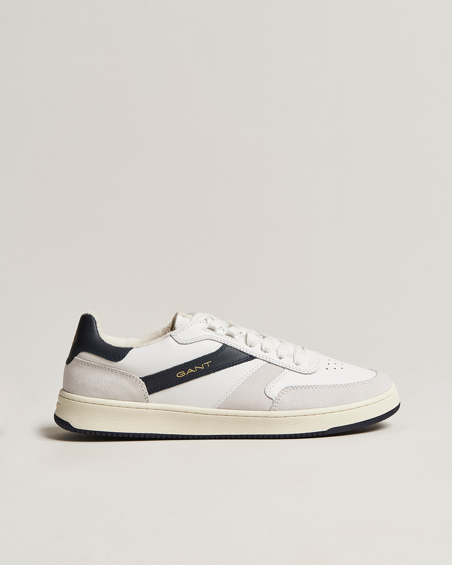 Men | GANT Goodpal Sneaker White/Marine/Sand Suede | GANT | Goodpal Sneaker White/Marine/Sand Suede