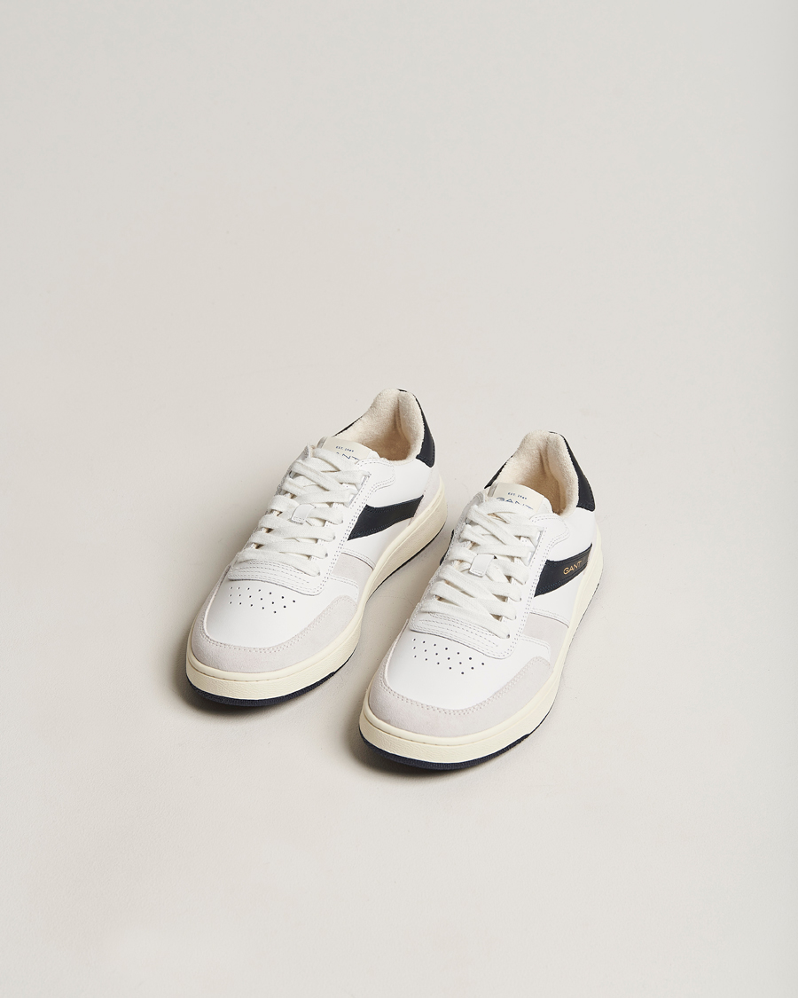 Men | GANT Goodpal Sneaker White/Marine/Sand Suede | GANT | Goodpal Sneaker White/Marine/Sand Suede