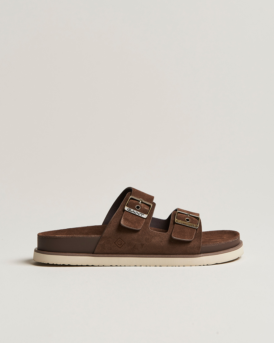 Men | GANT Palbuddy Suede Sandal Tobacco Brown | Gant | Palbuddy Suede Sandal Tobacco Brown