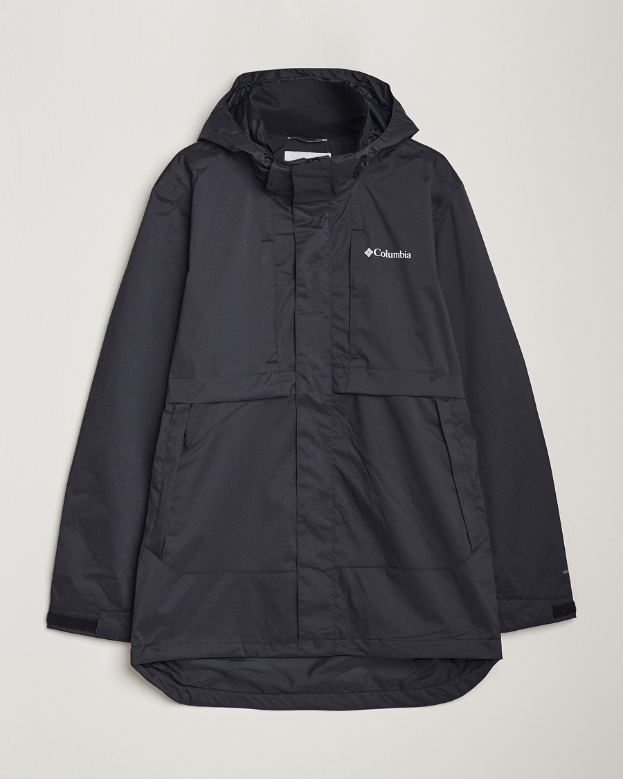 Men | Coats & Jackets | Columbia | Wright Lake Rain Jacket Black