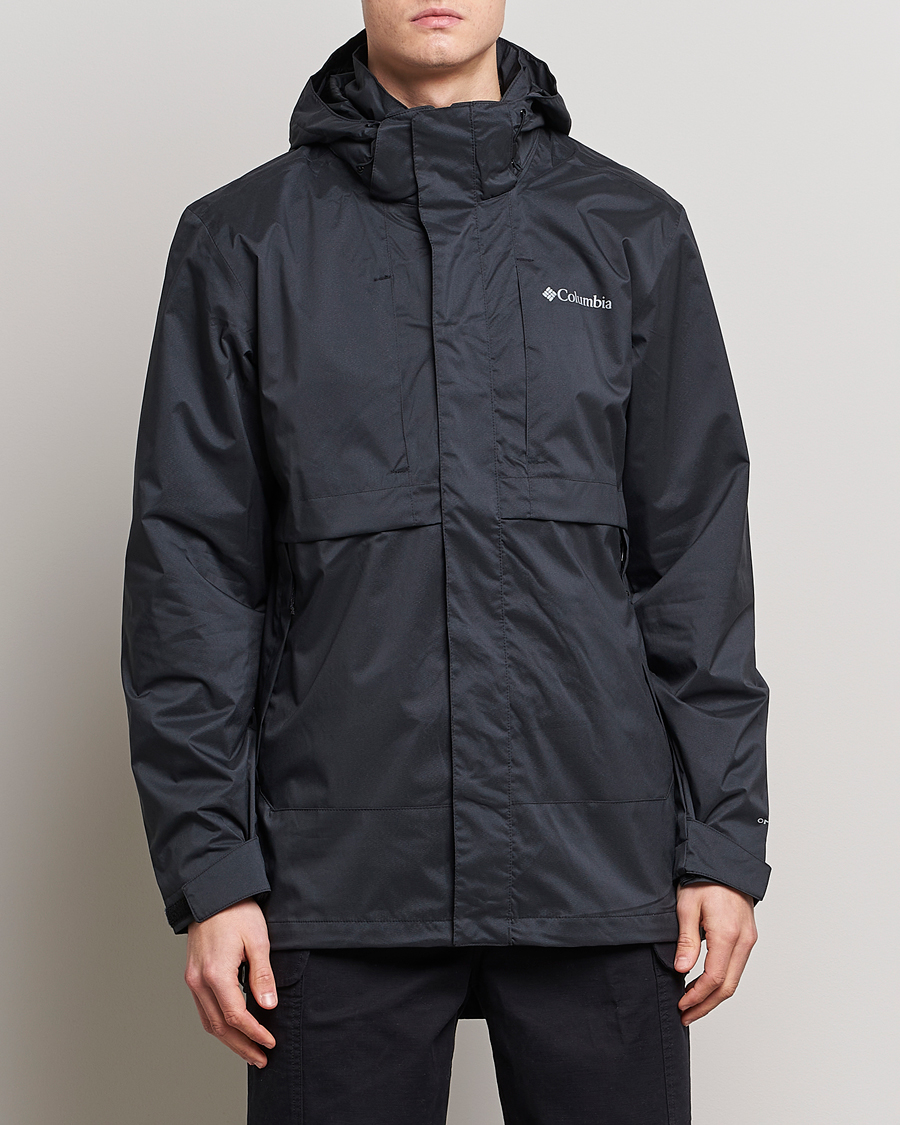 Men | Coats & Jackets | Columbia | Wright Lake Rain Jacket Black