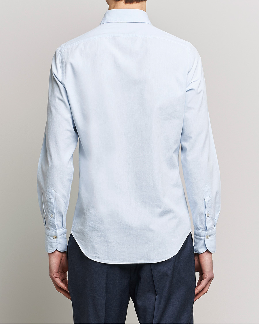 Men | Shirts | Finamore Napoli | Tokyo Slim Chambray Shirt Light Blue
