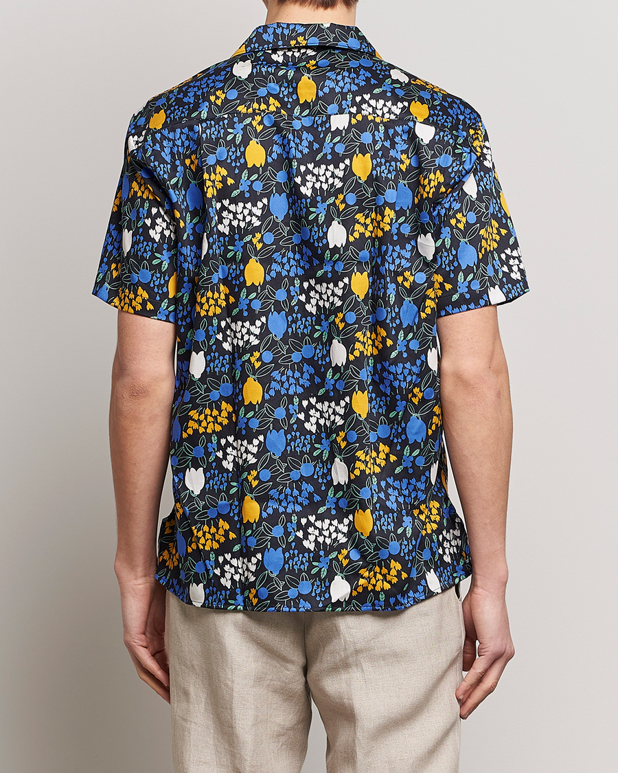 Men | Shirts | Gitman Vintage | Tulip Fields Camp Shirt Blue