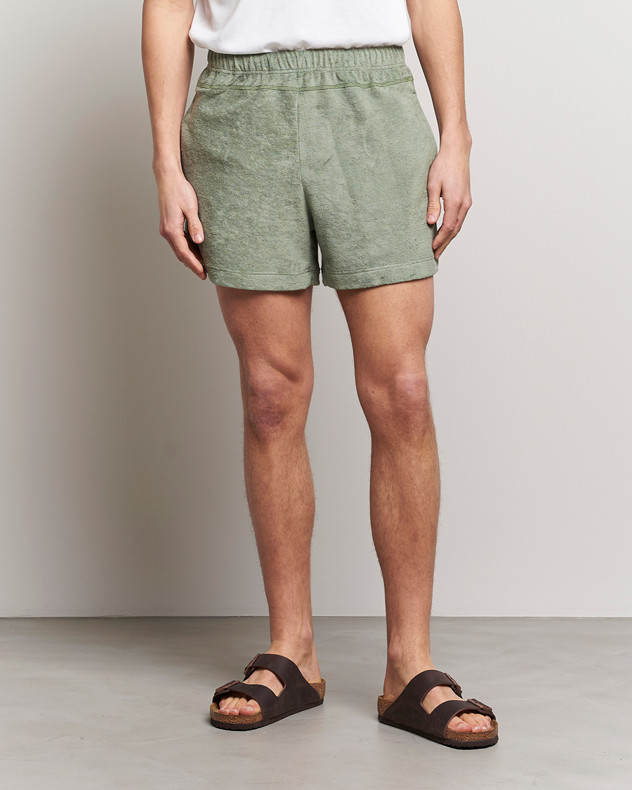 Men | Shorts | Howlin' | Cotton Blend Terry Shorts Agave