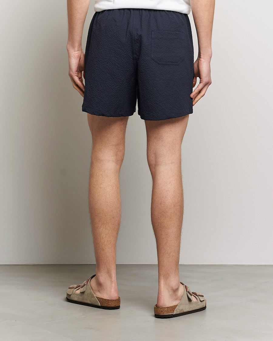Men | Shorts | Howlin' | Cotton Seersucker Shorts Navy