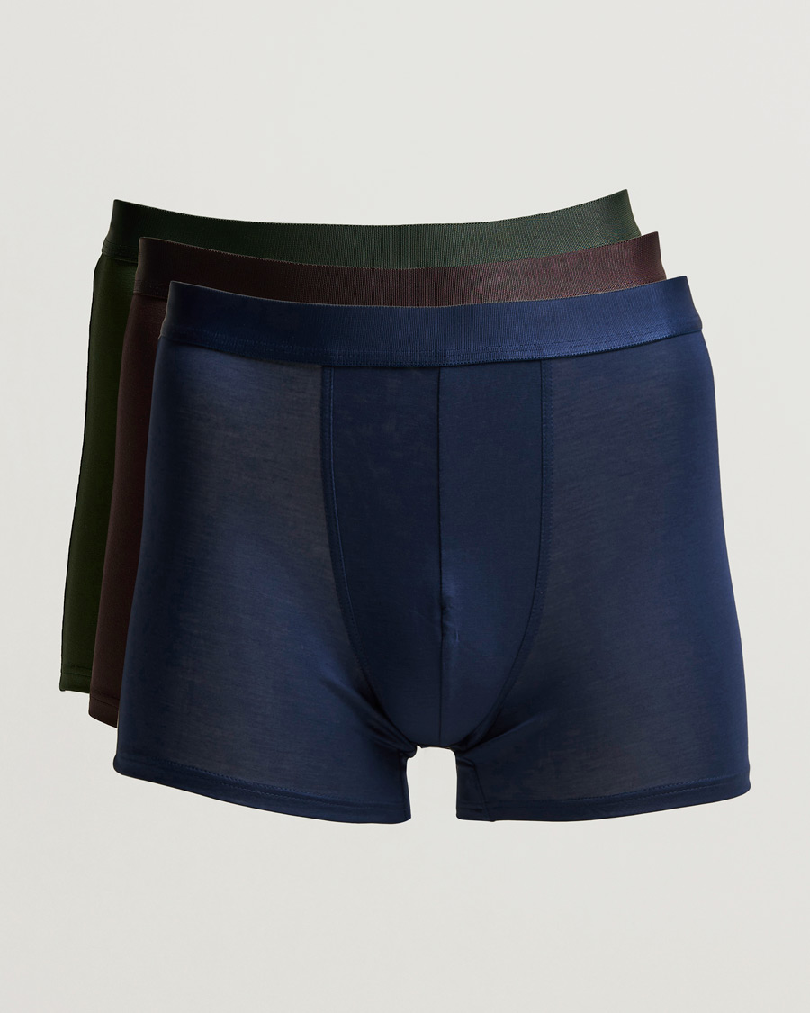 Men | Underwear & Socks | CDLP | 3-Pack Boxer Brief Navy/Army/Brown