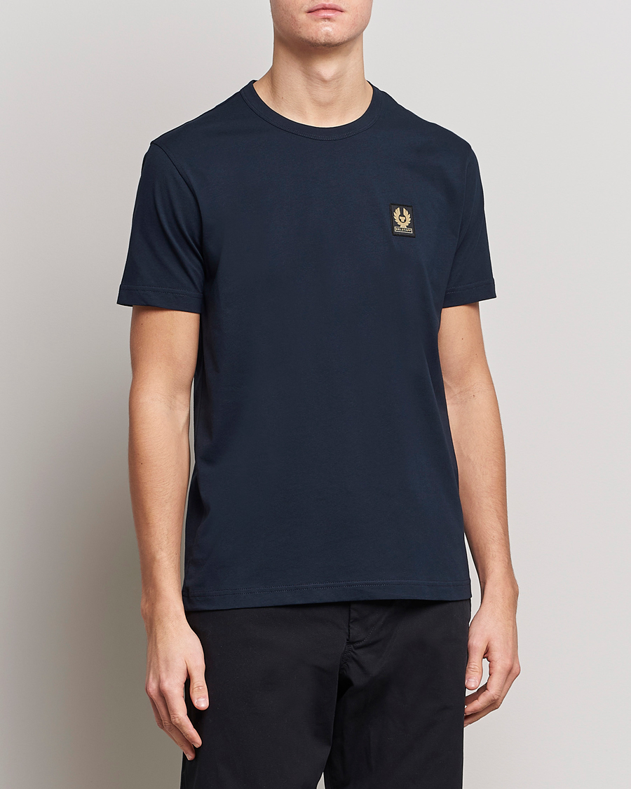 Men | T-Shirts | Belstaff | Cotton Logo T-Shirt Dark Ink