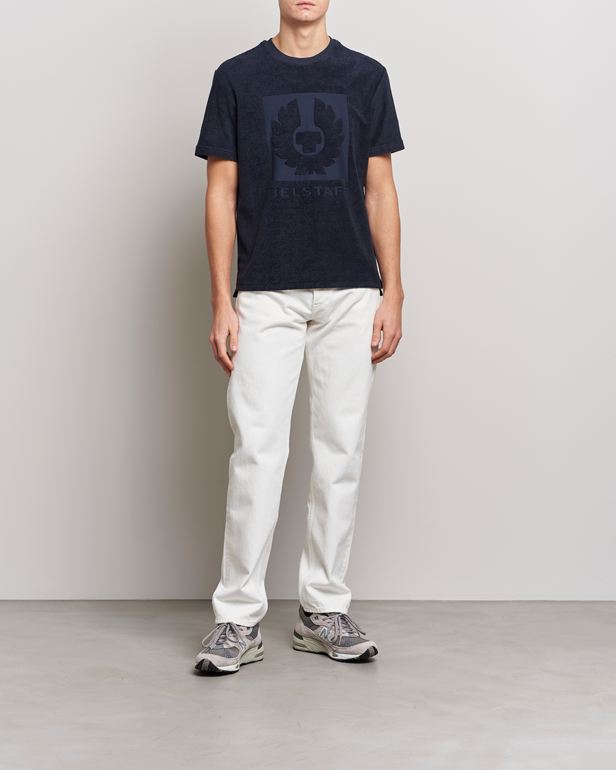 Men | T-Shirts | Belstaff | Turret Terry Logo T-Shirt Dark Ink