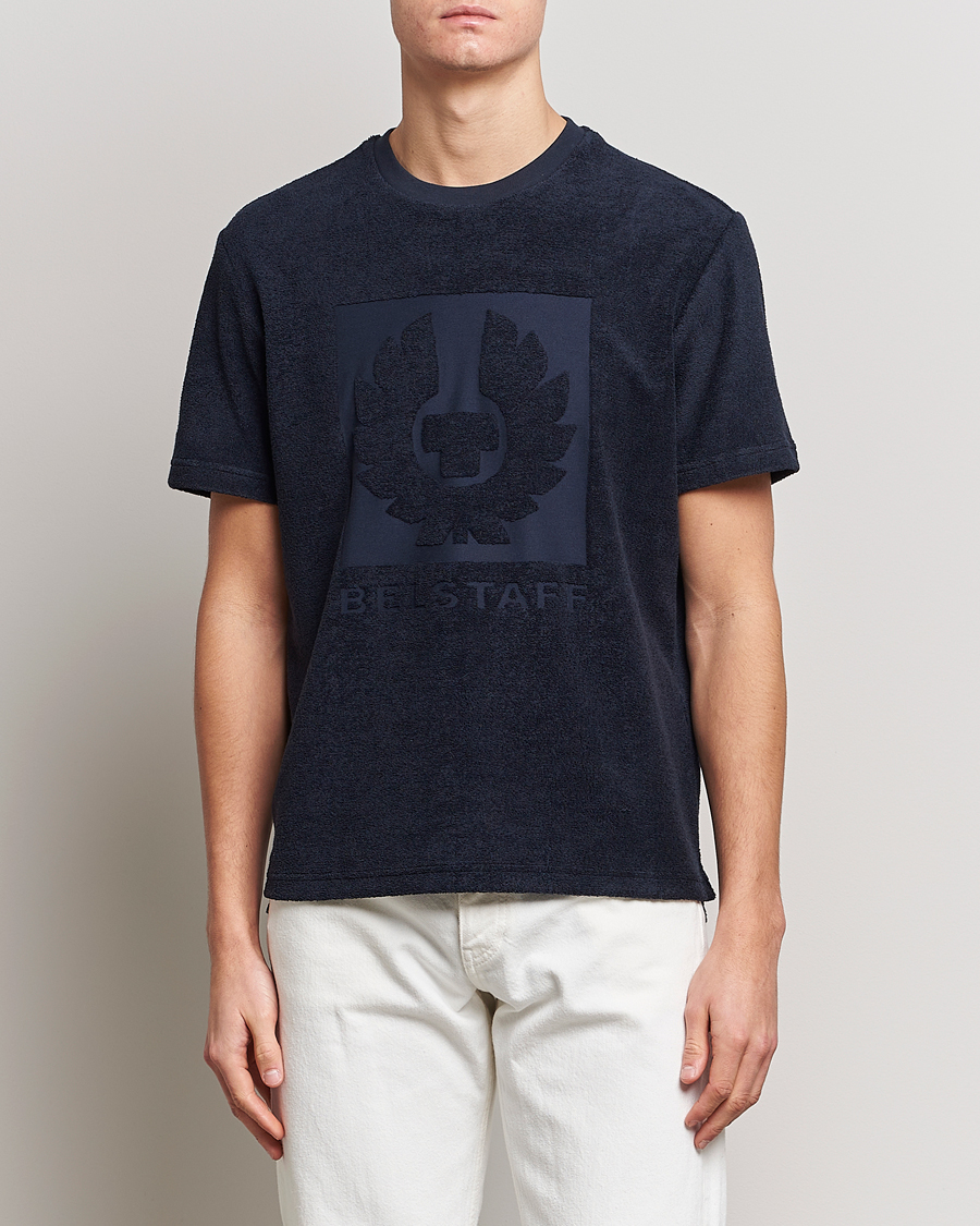 Men | T-Shirts | Belstaff | Turret Terry Logo T-Shirt Dark Ink