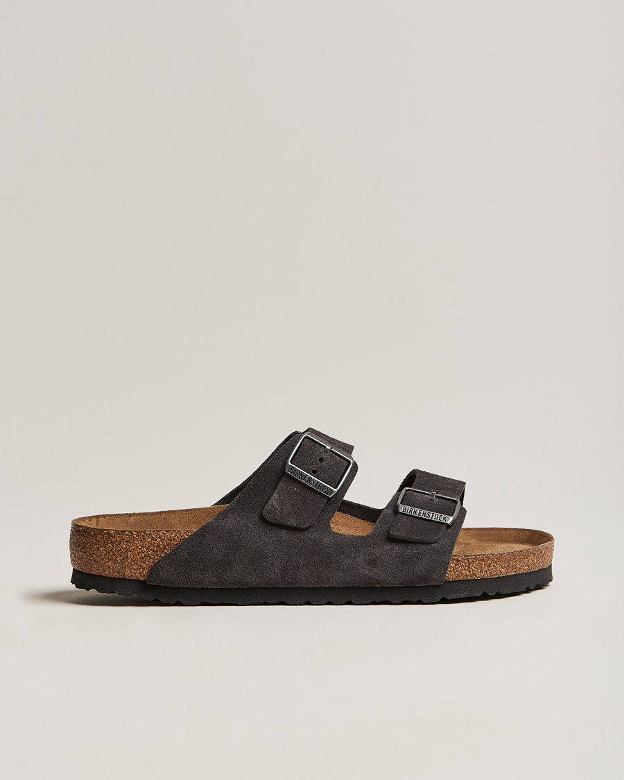 Men | BIRKENSTOCK Arizona Soft Footbed Velvet Grey Suede | BIRKENSTOCK | Arizona Soft Footbed Velvet Grey Suede