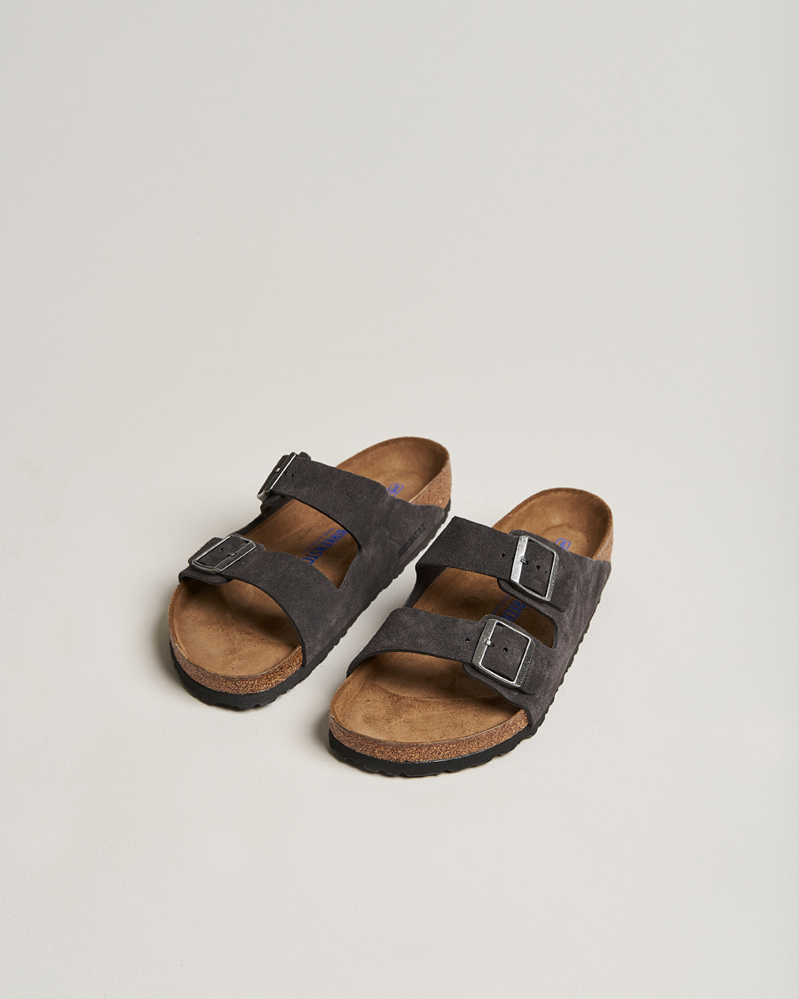 Men | BIRKENSTOCK Arizona Soft Footbed Velvet Grey Suede | BIRKENSTOCK | Arizona Soft Footbed Velvet Grey Suede
