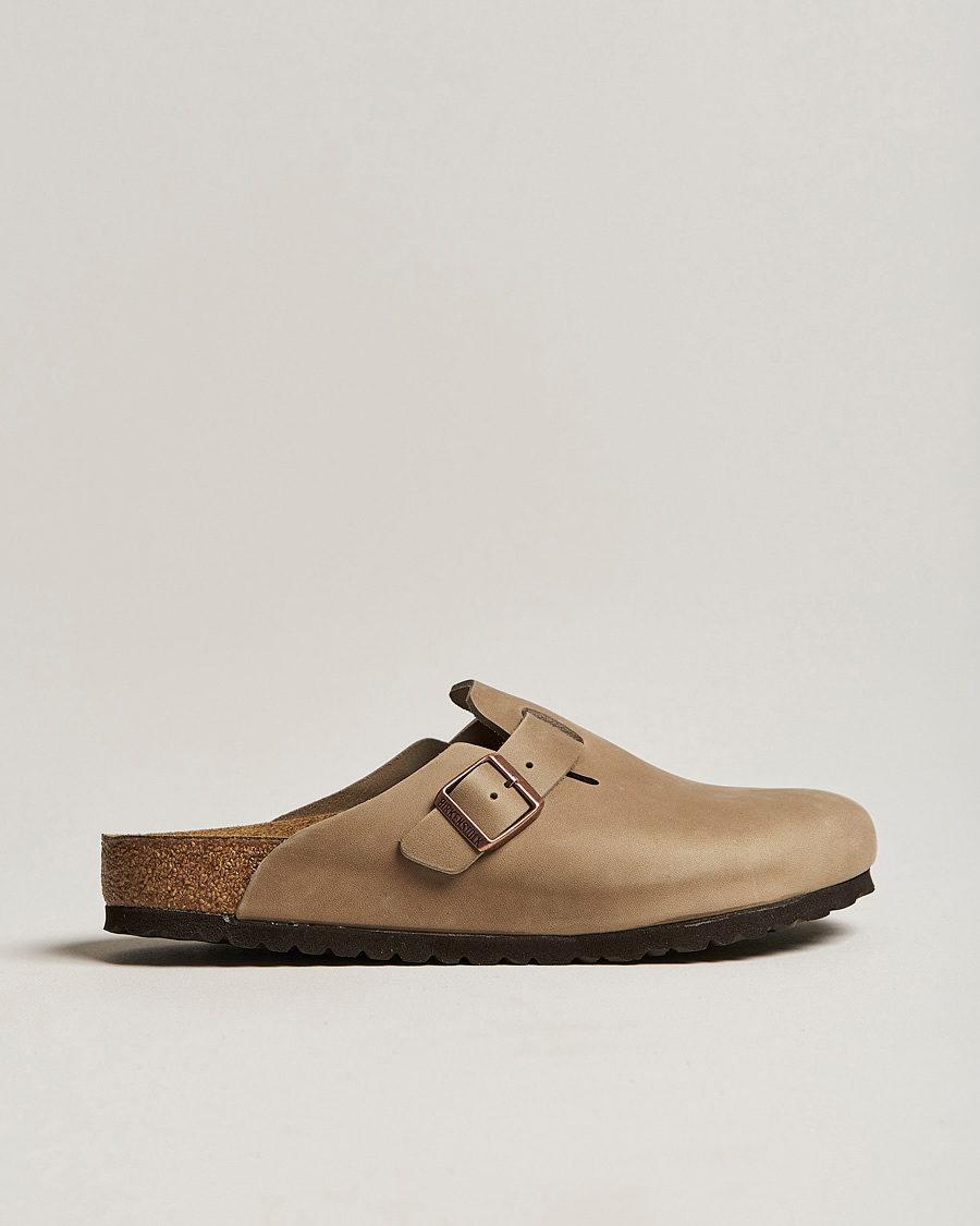 Men | Sandals & Slides | BIRKENSTOCK | Boston Classic Footbed Tobacco Oiled Leather
